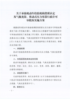 益陽市市場監督管理局關于印發《關于承接機動車檢驗機構資質認定及氣瓶充裝、移動式壓力容器行政許可審批權的實施方案》的通知